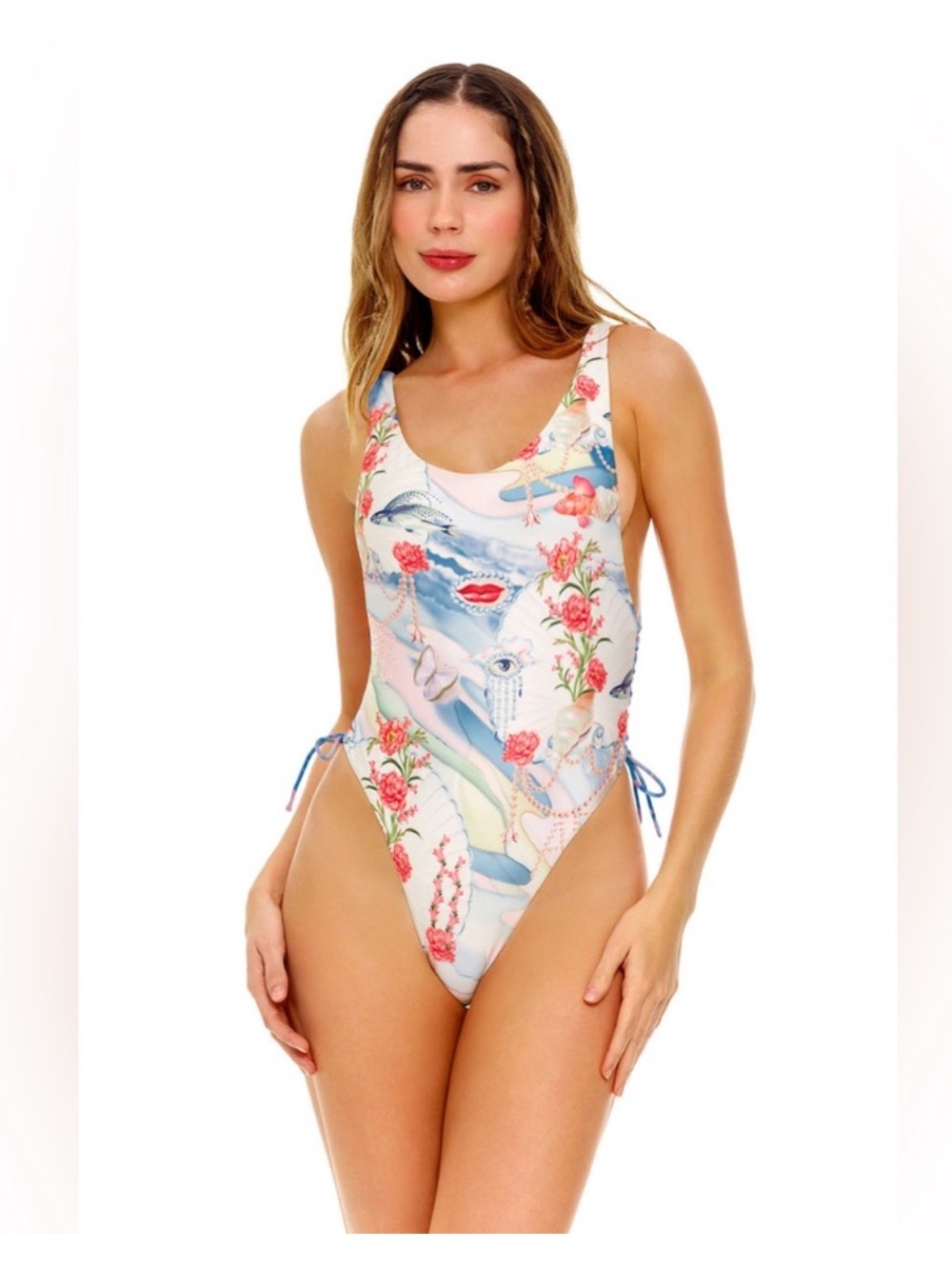 NWT AGUA BENDITA Nácar Tribeca One Piece Swimsuit - Picture 6 of 12